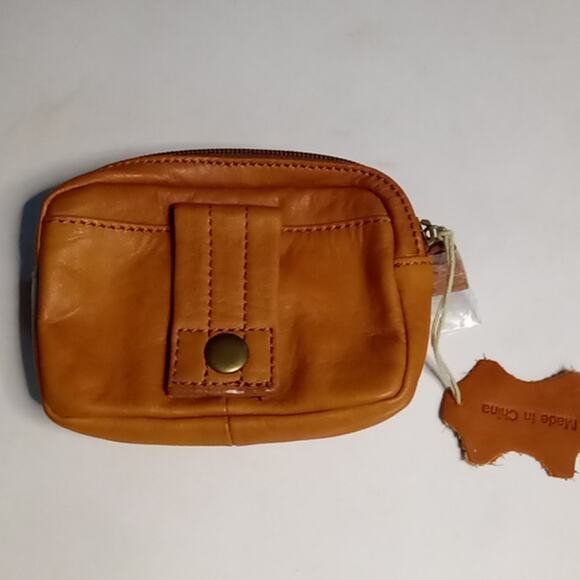 Cowhide Leather Wallet Clutch Accessory Slow Fashion Classic Quiet Luxury Boho - Picture 3 of 11